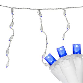 Northlight Seasonal 100 Blue LED Wide Angle Icicle Christmas Lights