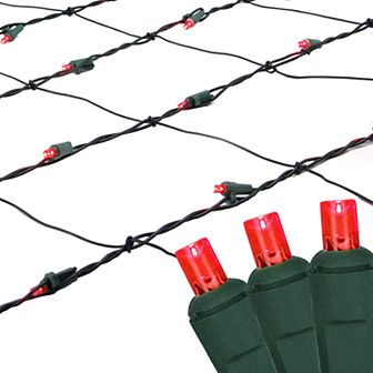 Northlight Seasonal 100 Red LED Wide Angle Icicle Christmas Lights
