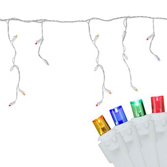 Northlight Seasonal 100 Multi-Color LED Wide Angle Icicle Christmas Lights