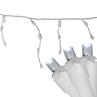 Northlight Seasonal 100 Clear LED Wide Angle Icicle Christmas Lights