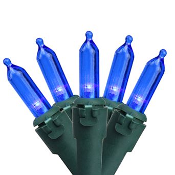 Northlight Seasonal 100 Blue LED Green Wire Mini Christmas Lights