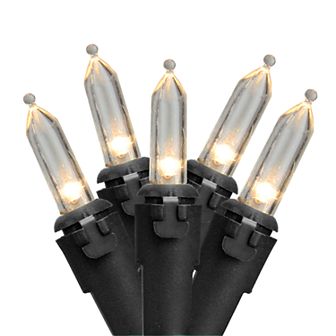 Northlight Seasonal 100 Clear LED Black Wire Mini Christmas Lights