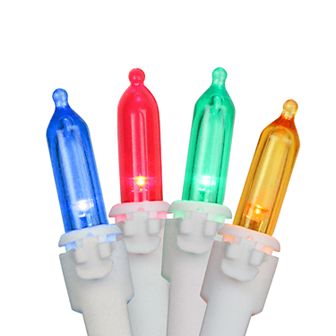 Northlight Seasonal 100 Multi-Color LED White Wire Mini Christmas Lights