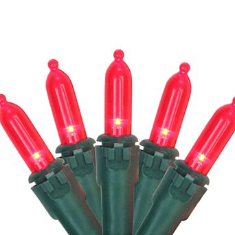 Northlight Seasonal 100 Red LED Green Wire Mini Christmas Lights