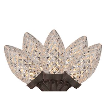 Northlight Seasonal 100 White Faceted LED C9 Christmas Lights