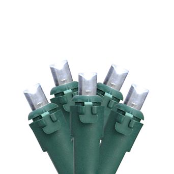 Northlight Seasonal 100 Pure White LED Wide Angle Christmas Lights with Green Wire