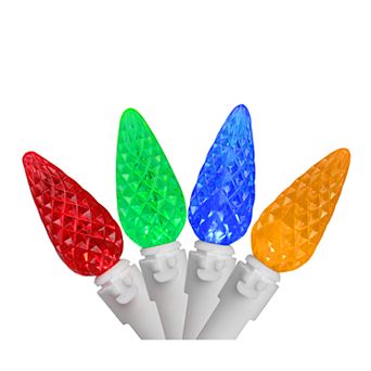Northlight Seasonal 70 Multi-Colored Faceted LED C6 Christmas Lights