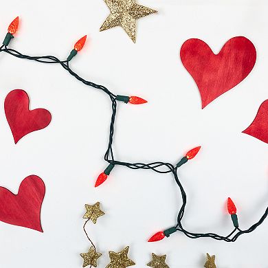 Northlight Seasonal 70 Red Faceted LED C6 Christmas Lights