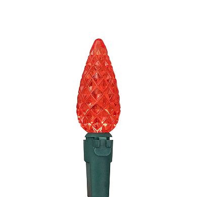 Northlight Seasonal 70 Red Faceted LED C6 Christmas Lights