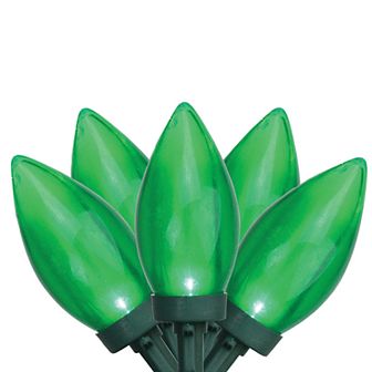 Northlight Seasonal 25 Green LED C9 Christmas Lights