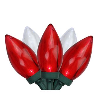 Northlight Seasonal 25 Red & White LED C9 Christmas Lights