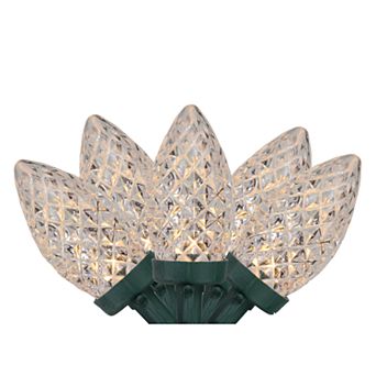 Northlight Seasonal 100 Warm White Faceted LED C9 Christmas Lights