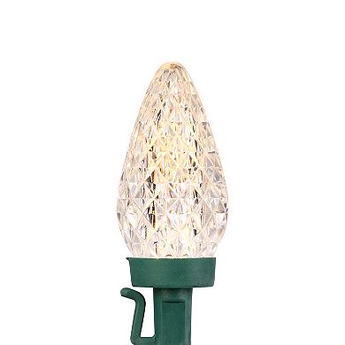 Northlight Seasonal 100 Warm White Faceted LED C9 Christmas Lights