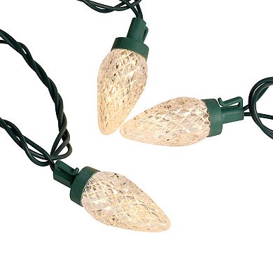 Northlight Seasonal 100 Warm White Faceted LED C9 Christmas Lights