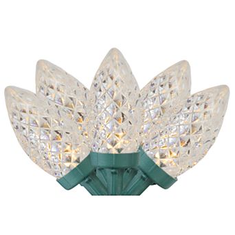 Northlight Seasonal 100 Clear Faceted LED C7 Christmas Lights