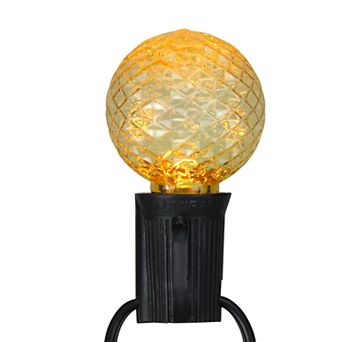 Northlight Seasonal 25 Multi-Colored Faceted LED G40 Replacement Christmas Bulbs