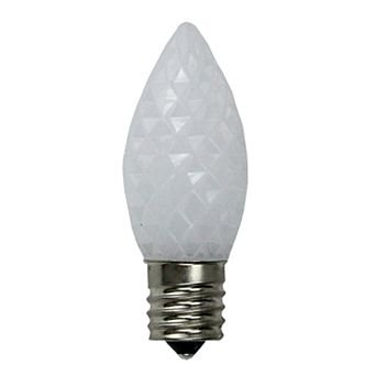 Northlight Seasonal 25 White Faceted LED C9 Replacement Christmas Bulbs