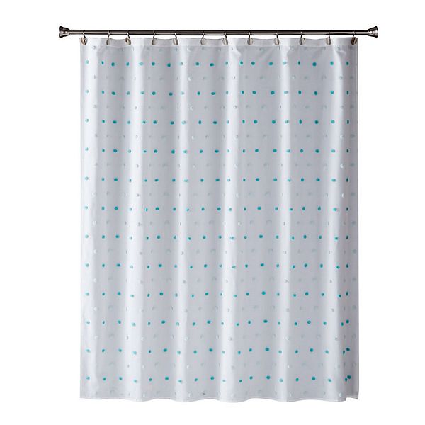 Colorful Dot Shower Curtain, Ikat Dot Shower Curtain
