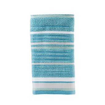 Saturday Knight, Ltd. 2 pc Seabrook Stripe Fringe Hand Towels