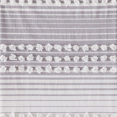 Saturday Knight, Ltd. Puffed Stripe Shower Curtain