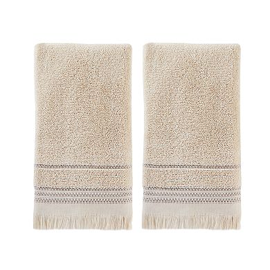 Saturday Knight, Ltd. 2-Piece Jude Fringe Hand Towels