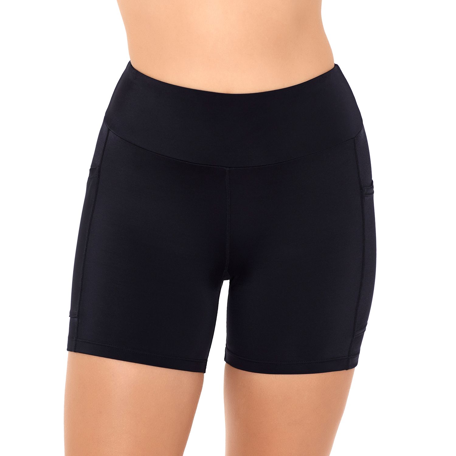 women's mid thigh swim shorts