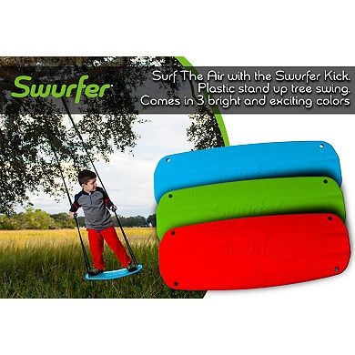Swurfer Kick Stand Up Outdoor Surfing Tree Swing - Blue
