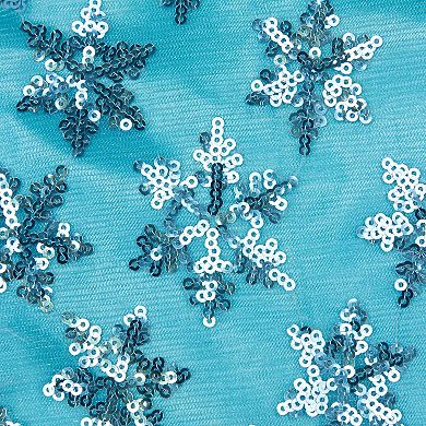 Northlight Seasonal 20-in. Blue Sequin Snowflake Christmas Tree Skirt