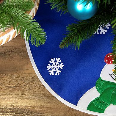 Northlight Seasonal 20-in. Snowman Applique Christmas Tree Skirt