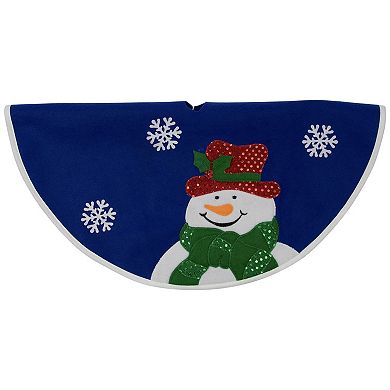 Northlight Seasonal 20-in. Snowman Applique Christmas Tree Skirt