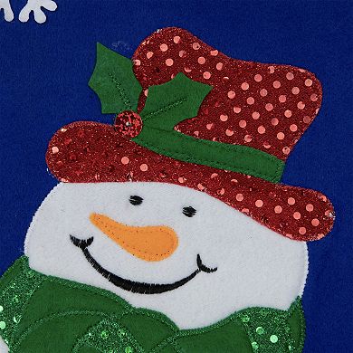 Northlight Seasonal 20-in. Snowman Applique Christmas Tree Skirt
