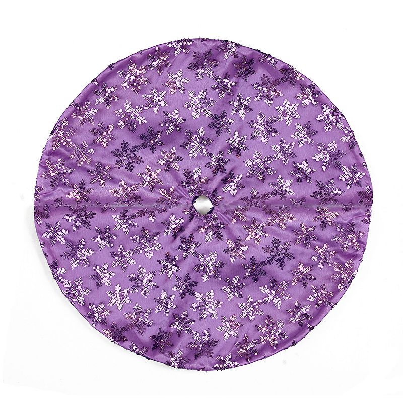 76478309 Northlight Seasonal 20-in. Purple Sequin Snowflake sku 76478309
