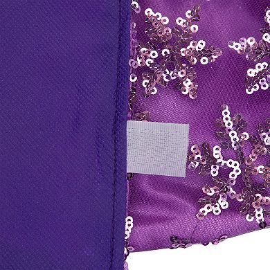 Northlight Seasonal 20-in. Purple Sequin Snowflake Christmas Tree Skirt