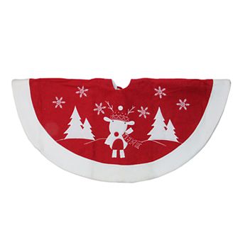 Northlight Seasonal 46 in Winter Reindeer Christmas Tree Skirt