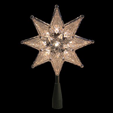 Northlight Seasonal Pre-Lit Silver Star Christmas Tree Topper