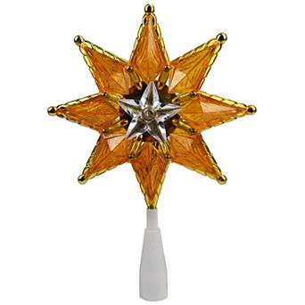Northlight Seasonal Pre-Lit Gold Star Christmas Tree Topper