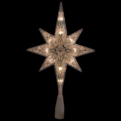 Northlight Seasonal Pre-Lit Faceted Star Christmas Tree Topper 