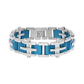 Steel Nation Men's Stainless Steel Two-Tone Bracelet