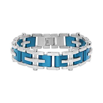 Steel Nation Men's Stainless Steel Two-Tone Bracelet