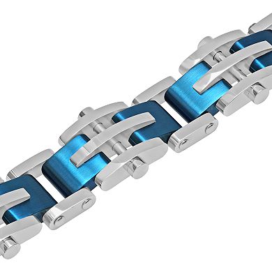 Men's Stainless Steel Two-Tone Bracelet