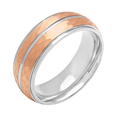 Men's Stainless Steel Hammered Band