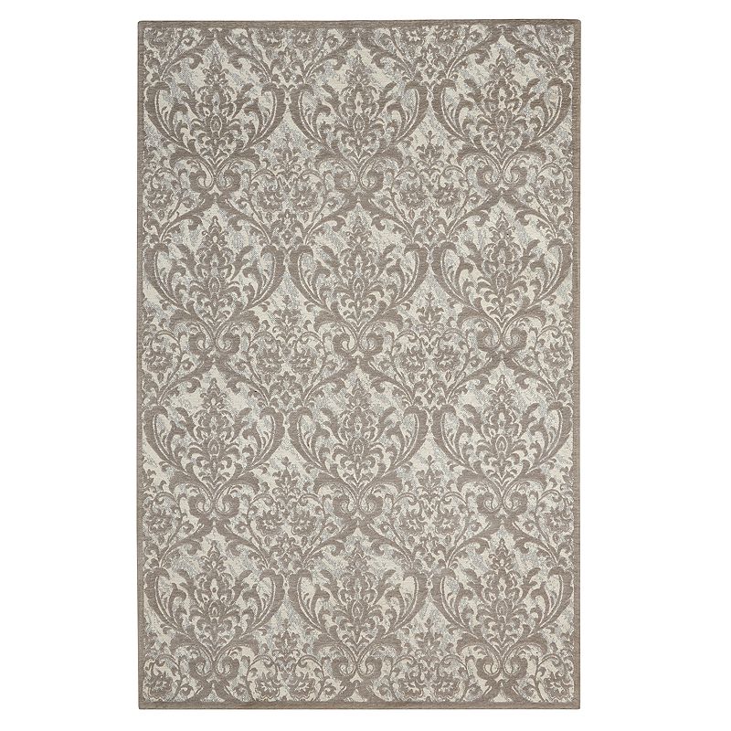 Nourison Damask Flourishing Area Rug, Multicolor, 5X7 Ft