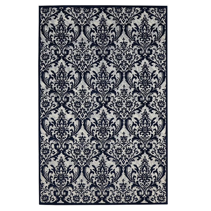 Nourison Damask Flourishing Area Rug, Multicolor, 5X7 Ft