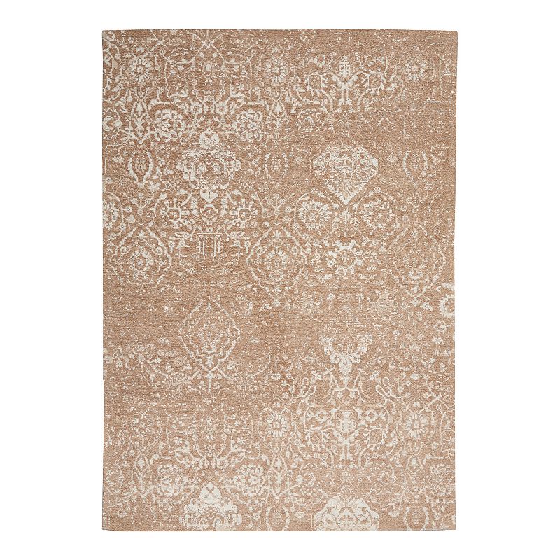 Nourison Damask Vintage Area Rug, Beig/Green, 9X12 Ft