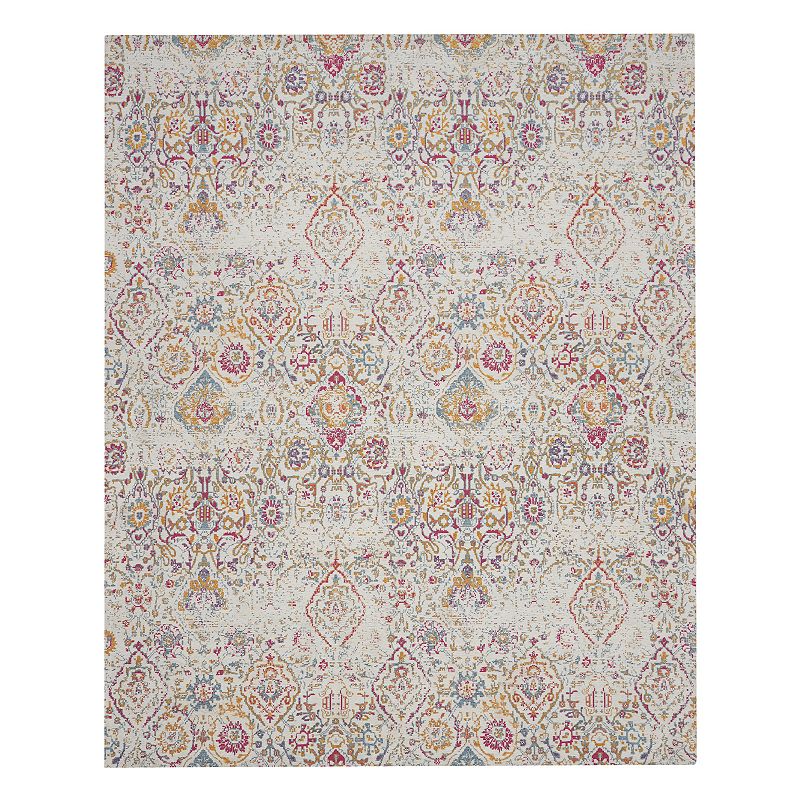 Nourison Damask Vintage Area Rug, Multicolor, 9X12 Ft