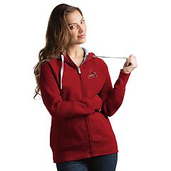 Women's Fanatics Branded Red St. Louis Cardinals Simplicity Crossover  V-Neck Pullover Hoodie