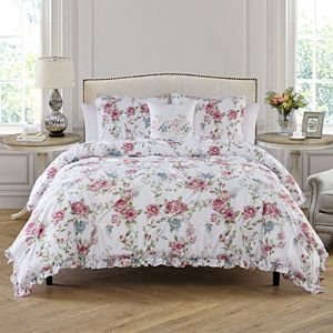 Vcny Lucia Reversible Floral Duvet Cover Set Kohls