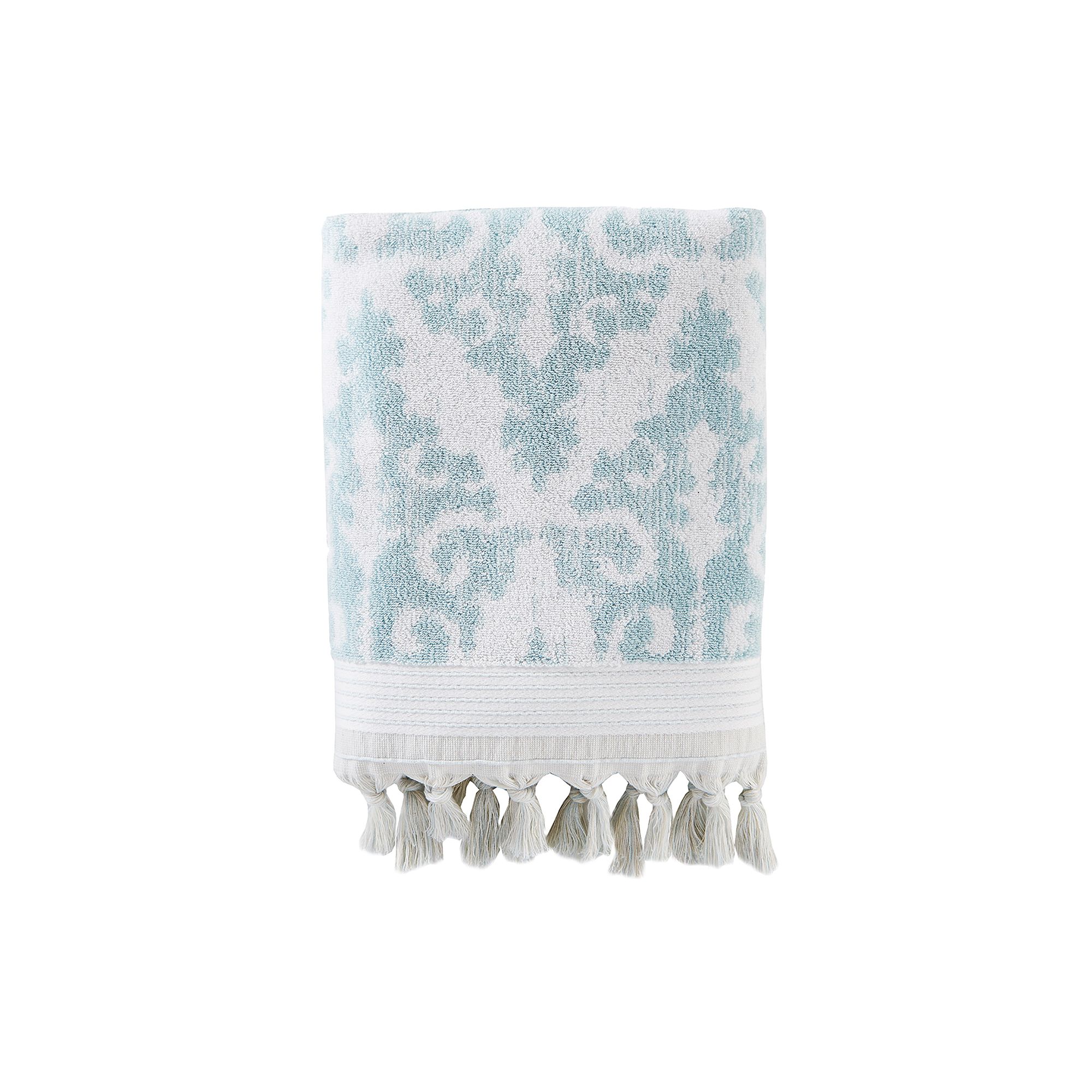Saturday Knight, Ltd. Mirage Fringe Bath Towel, Blue