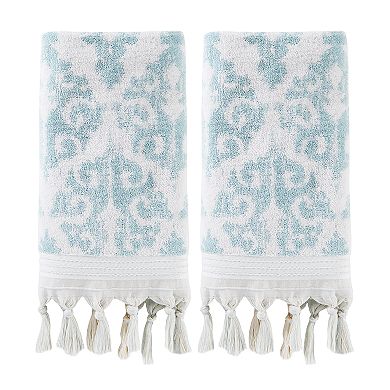 Saturday Knight, Ltd. 2-Piece Mirage Fringe Hand Towels
