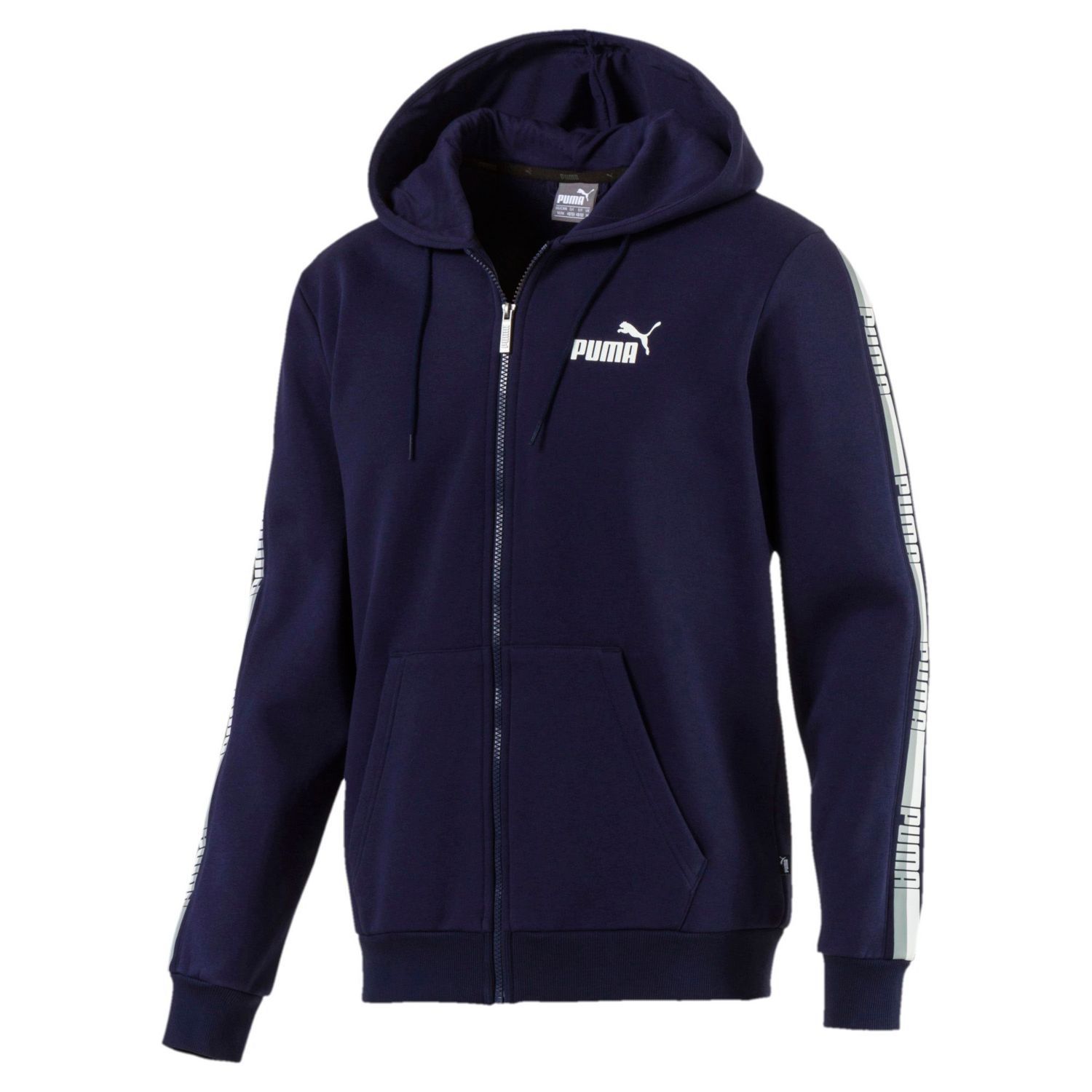 puma tape full zip hoodie